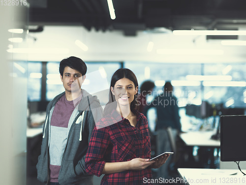 Image of Portrait of young successful Business couple