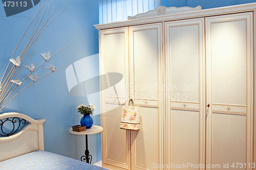 Image of Blue room closet