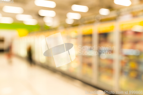 Image of Supermarket store blur background with bokeh