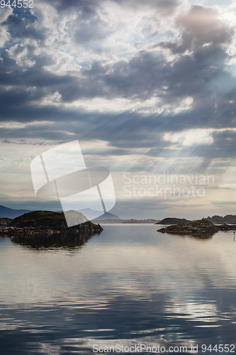 Image of Beautiful view on norwegian fjords