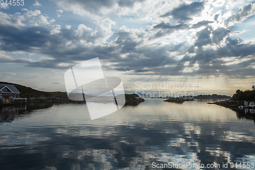 Image of Beautiful view on norwegian fjords