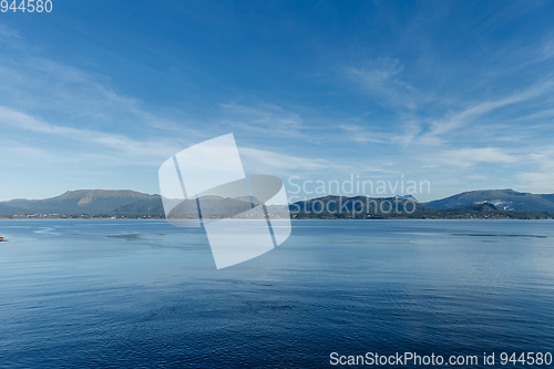 Image of Beautiful view on norwegian fjords