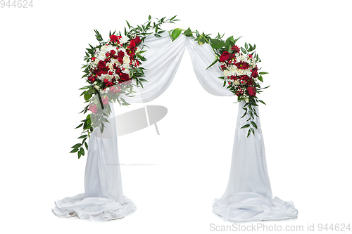 Image of flower arch wedding decoration