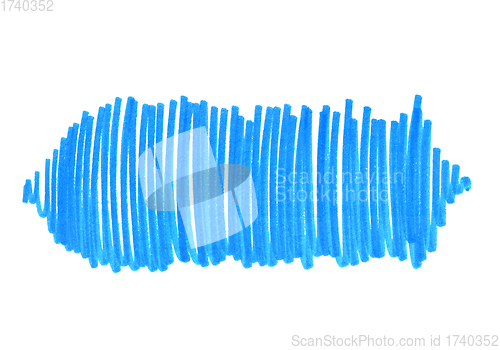 Image of Abstract bright blue touches texture on white