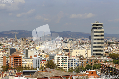 Image of Beautiful view of Barcelona, Catalonia, Spain