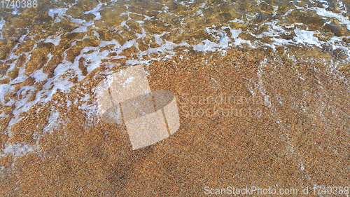 Image of Clear sea water in the coastal sand