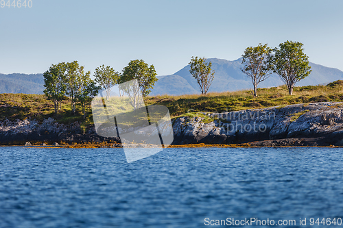 Image of Beautiful view on norwegian fjords