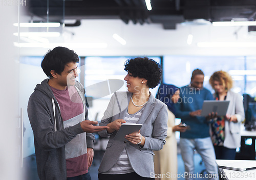 Image of Portrait of young successful Business couple