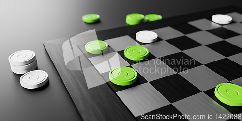 Image of draughts game board