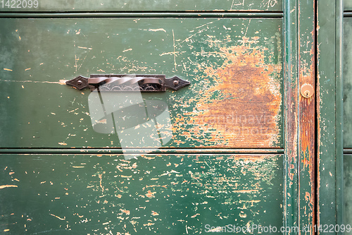 Image of old painted wooden background