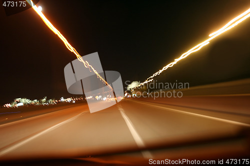 Image of Night on the road