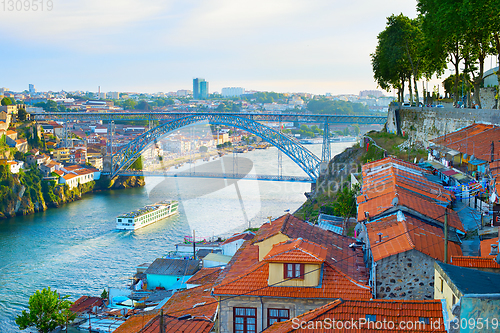 Image of Cruise ship. Douro river. Porto