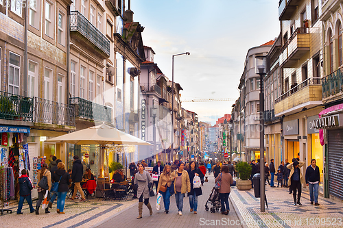 Image of Santa Catarina street shopping Porto