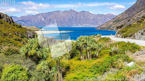 Image of lake Wanaka; New Zealand south island