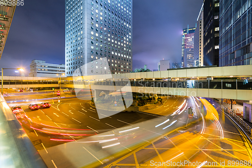 Image of Busy traffic in hong kong