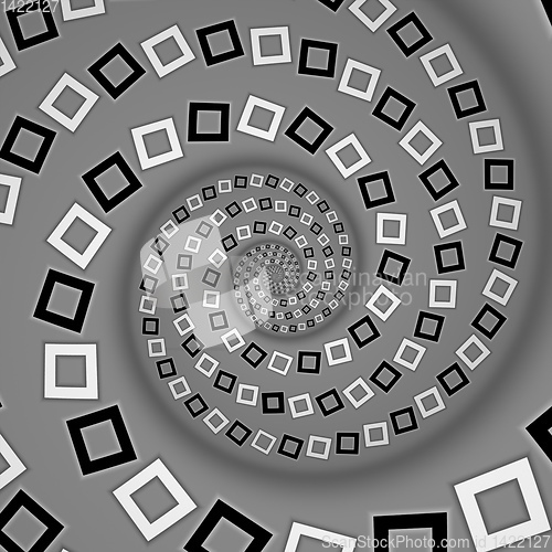 Image of optical illusion spiral background