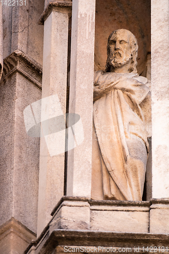 Image of statue at Cathedral Milan Italy