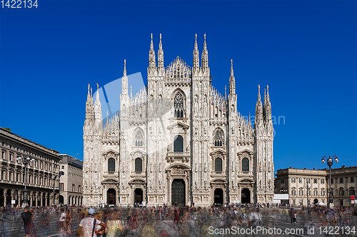 Image of beautiful cathedral in Milan Italy