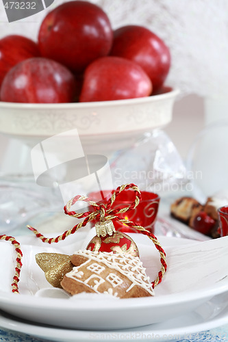 Image of Christmas table setting