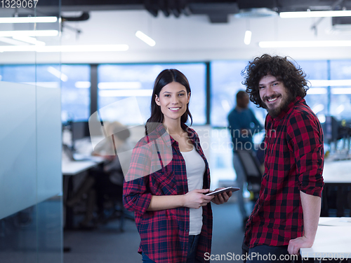 Image of Portrait of young successful Business couple