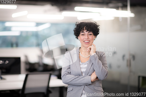 Image of Portrait of successful female software developer