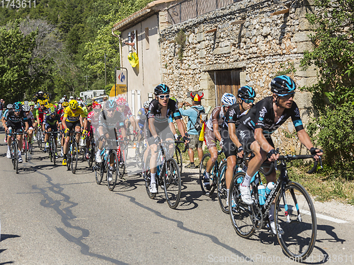 Image of The Peloton on Mont Ventoux - Tour de France 2016