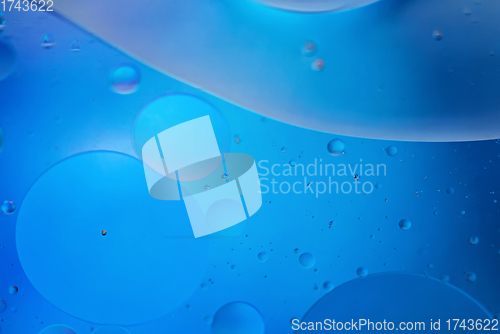 Image of Colorful abstract background with oil drops on water