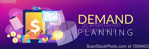 Image of Demand planning concept banner header.