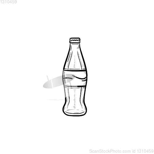 Image of Soft drink hand drawn sketch icon.