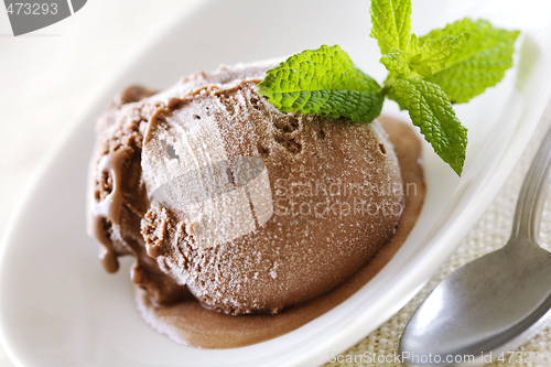 Image of italian chocolate ice cream