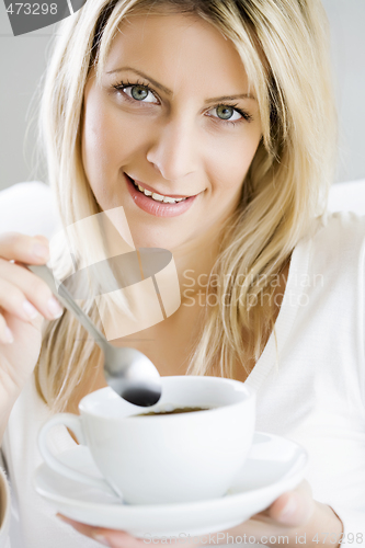 Image of enjoying coffee