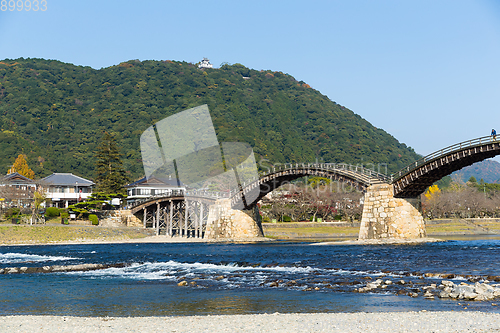 Image of Arched pedestrian Kintai Bridge 