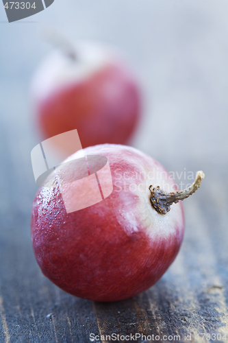 Image of red grapes close up