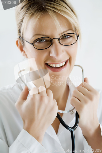 Image of smiling female doctor