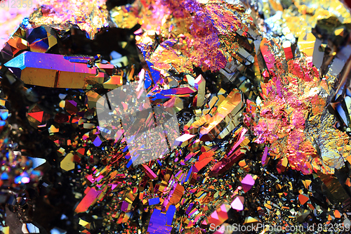 Image of rainbow crystal texture