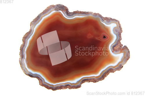 Image of natural agate isolated