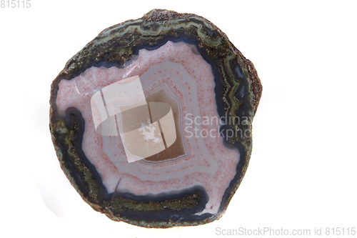 Image of natural agate isolated