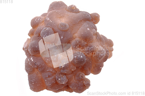 Image of chalcedony mineral isolated