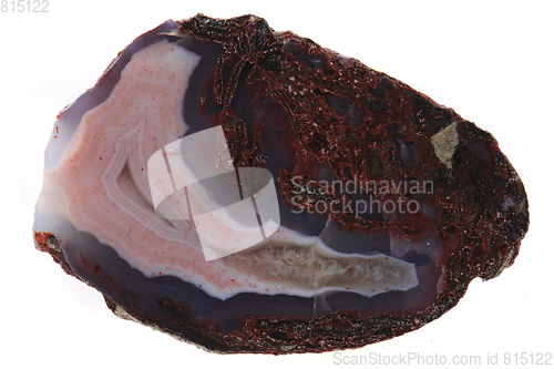 Image of natural agate isolated