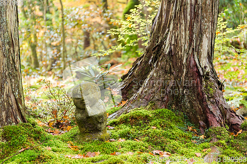 Image of Adorable statue in Japanese temple