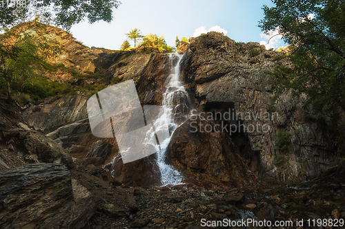 Image of Waterfall in Altai Mountains