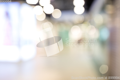 Image of Blur of shopping mall view