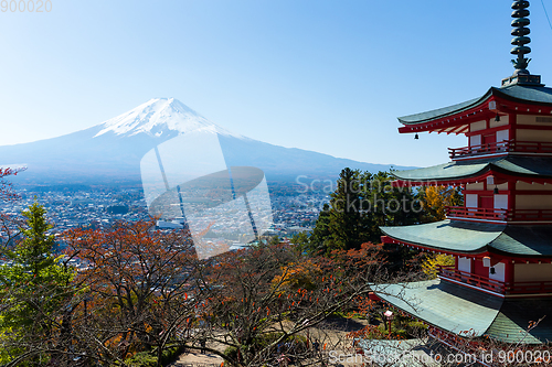 Image of Mountain Fuji and Chureito Pagoda