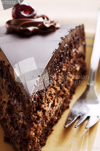 Image of chocolate cake slice