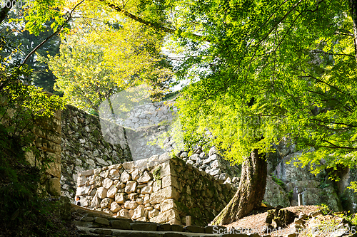 Image of Bitchu Matsuyama Castle Walls in Okayama