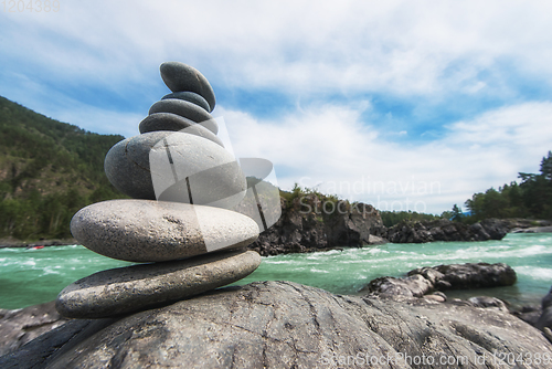 Image of Katun river, in the Altai mountains