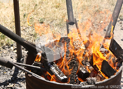 Image of Fireplace in the nature