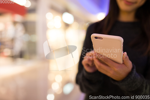 Image of Woman use of smart phone