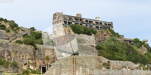 Image of Gunkanjima in nagasaki of Japan