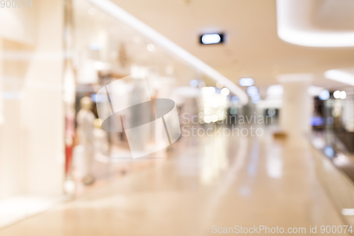 Image of Blur shopping mall background 